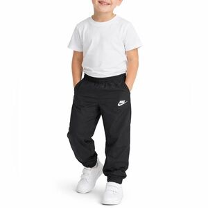 Nike Kids Black Track Pants Size 3-4Y Elastic Waist Athletic Joggers Boys Girls